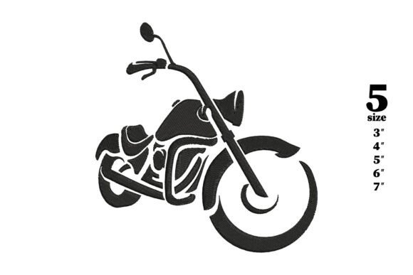 Bike Embroidery Design
