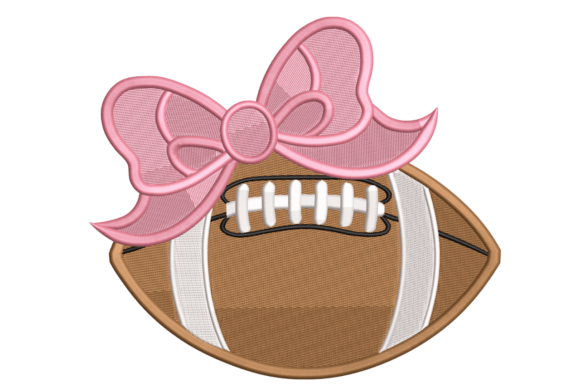 Cute Sports Girls Football Bow