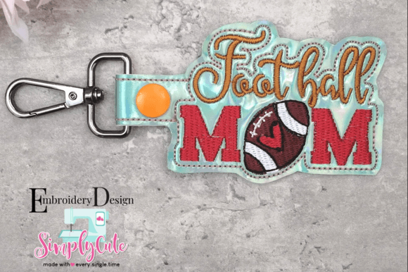 Football Mom Key Fob Design