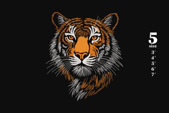 Tiger Face Embroidery Design Review